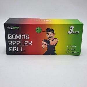 TEKXYZ Reflex Balls for Reaction,‎ Agility, Coordination, Boxing Skills NEW